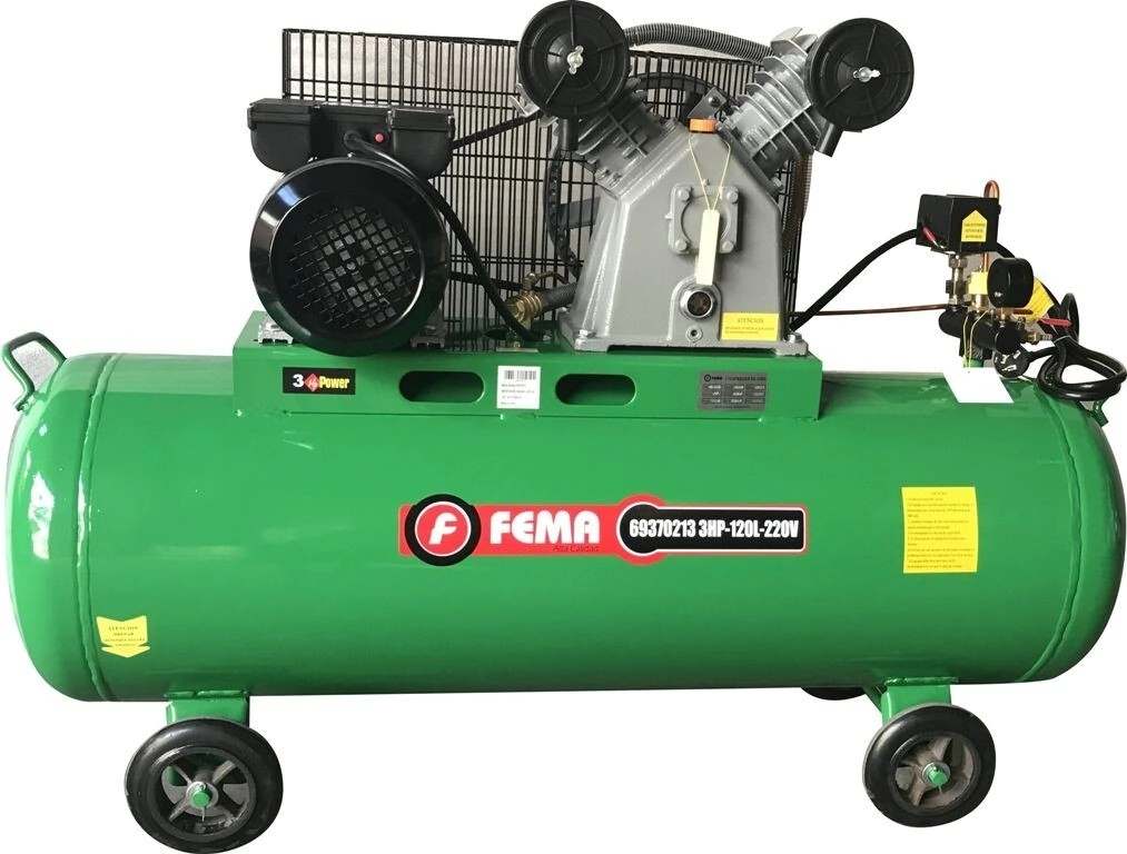 120 Compresor FEMA 120 Litros 3 HP 220/380V - Imagen 1