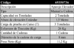 Aparejo 2 T-- 1.5 M - Imagen 2