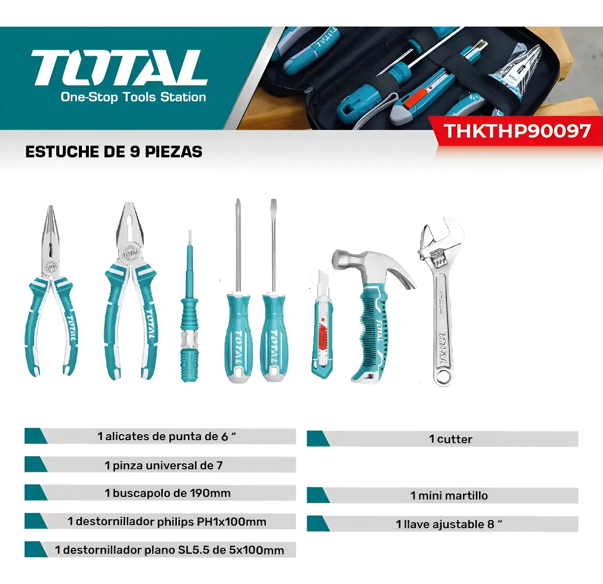 D_NQ_NP_2X_773355-MLA84194216301_042025-F ESTUCHE DE HERRAMIENTAS 8 PIEZAS TOTAL - Imagen 2