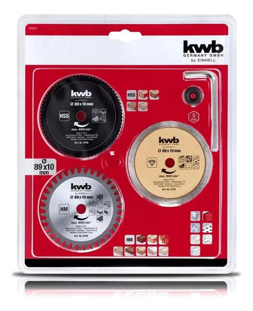 D_NQ_NP_2X_814527-MLA74818669270_032024-F Discos minisierra circular x 3 kwb - Imagen 1