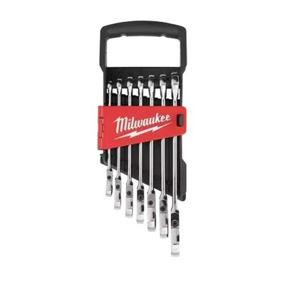 JUEGO LLAVES COMBINADAS CON CRIQUE 7 PIEZAS MILWAUKEE 4822-9529