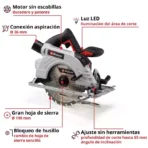 Sierra circular a batería TP-CS 18/190 Li BL - Solo - Imagen 2