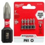 PUNTAS PH1 CORTA X5 MILWAUKEE 48324661