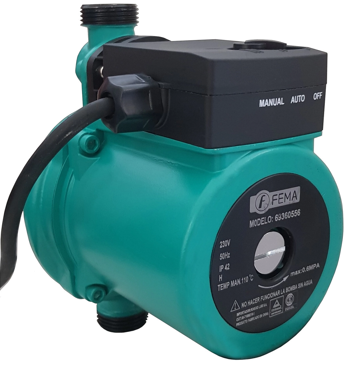 69360556-1.jpg ELECTROBOMBA PRESURI.-30L/M-1/2"-9 MT.-1-DUCHA - Imagen 1