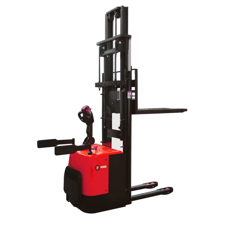 TRANSPALETS 1200 KG A BATERIA (QDA12-45) ALTURA 4,5MT-C/BASE PARA HOMBRE - Imagen 1