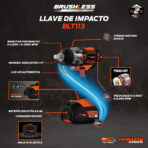Llave de Impacto 20V Brushless Hamilton BLT113 - Imagen 4