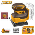 Lijadora Orbital 20V Ingco CSHSLI2014 - Imagen 2