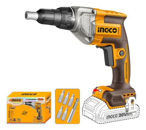 YESO1 Atornillador Durlock 20V Ingco 1/4" CDSLI20428 - Imagen 1
