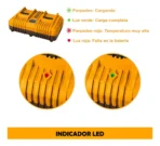 Cargador Dual 20v Ingco FCLI2034-4 - Imagen 3