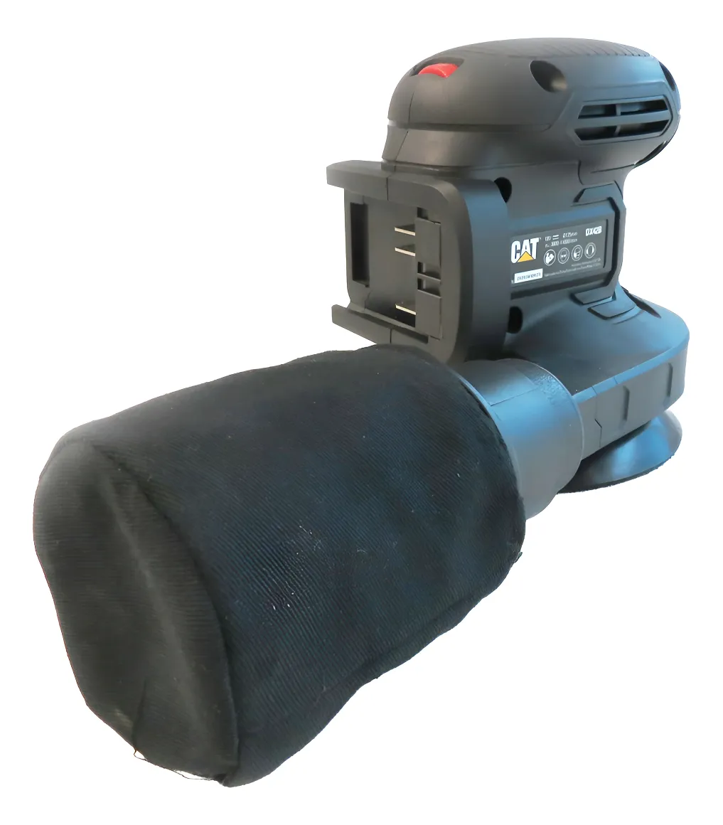 cat3 Lijadora Roto orbital 125mm 18V CAT con Cargador y Bateria  DX42B - Imagen 3