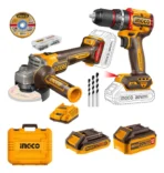 Combo Amoladora Ingco Brushless + Taladro Atornillador Percutor Ingco Brushless 66nm CKLI20273-4