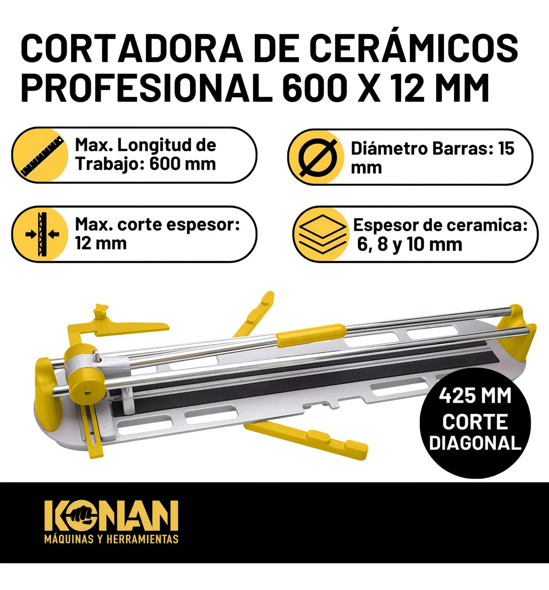 cortackonan2 Cortaceramicos 600mm Konan KCC/600 - Imagen 2