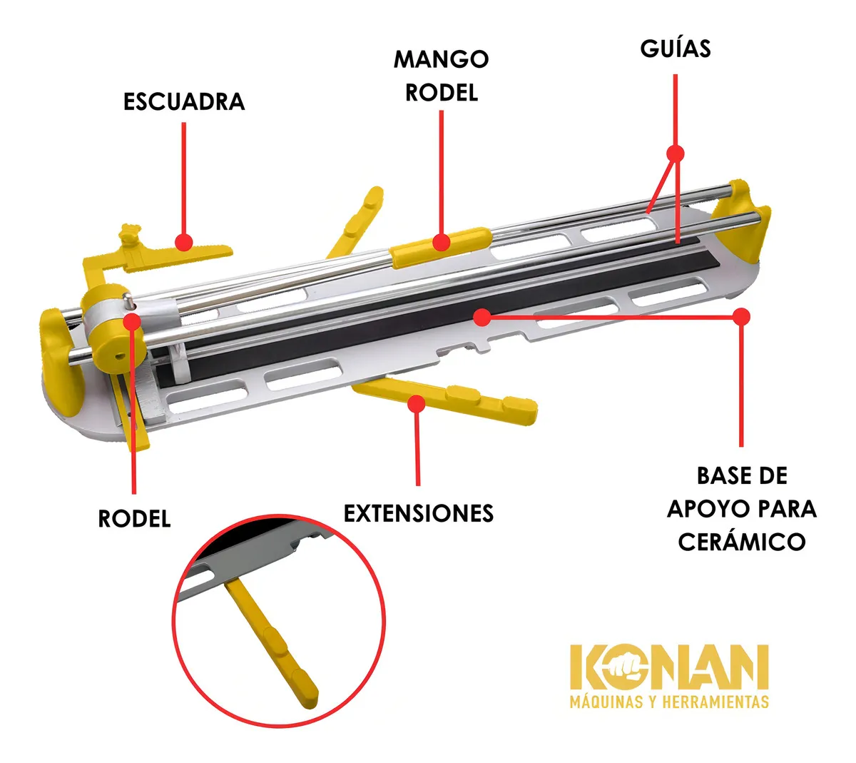 cortackonan4 Cortaceramicos 600mm Konan KCC/600 - Imagen 4