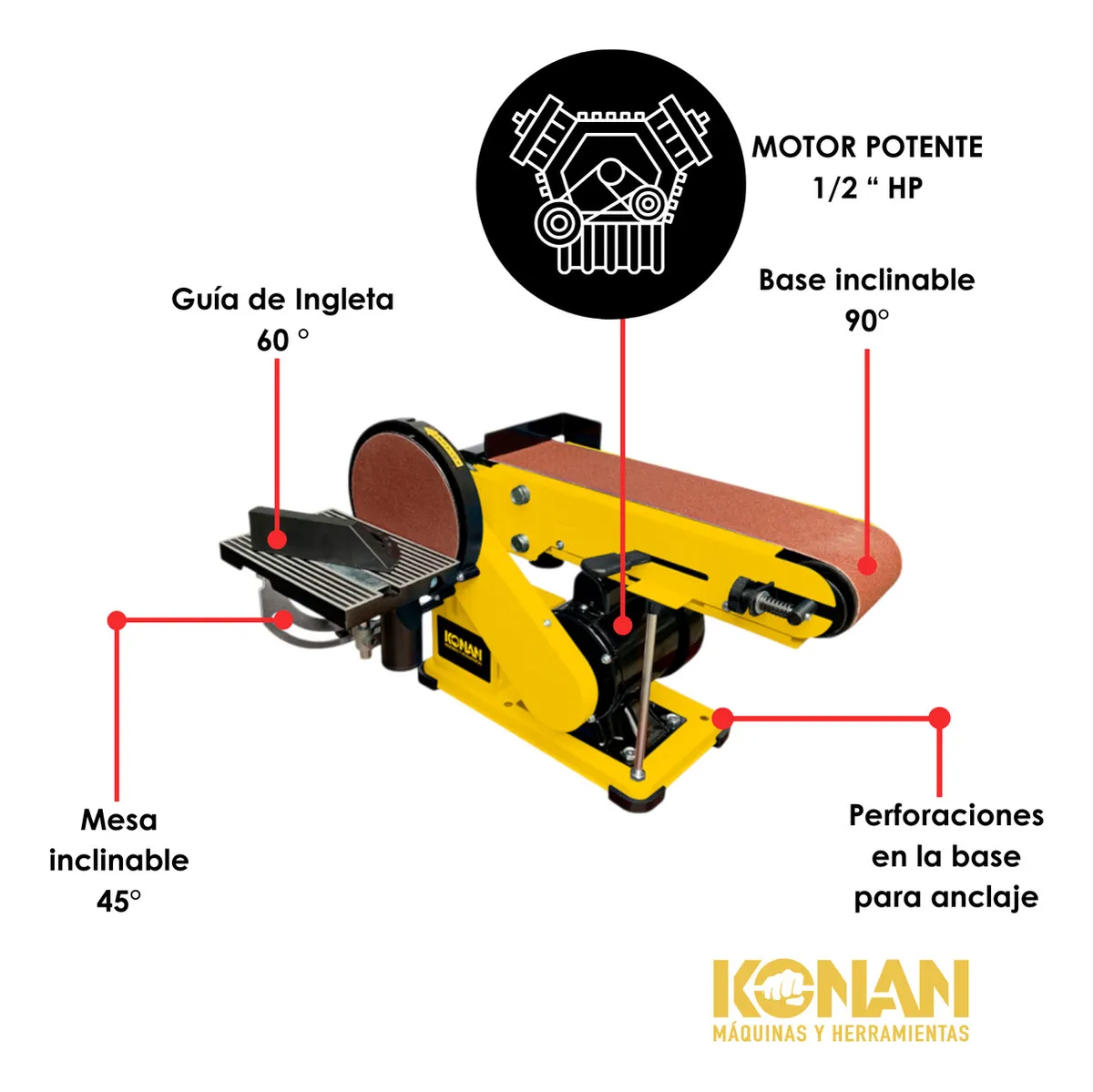 lijadorakonan3 Lijadora De Banda 375w Konan KLBD/375 - Imagen 3