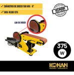Lijadora De Banda 375w Konan KLBD/375 - Imagen 4