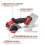 Mini-Amoladora Brushless 18V Einhell TP-CO 18/76-C Li BL - Solo - Imagen 3